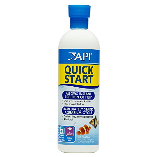API QUICK START Bacterias nitrificantes para acuarios de agua dulce y salada Botella de 16 onzas